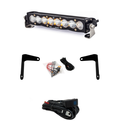 Baja Designs Can-Am S8 10 Inch Shock Mount Light Bar Kit - Can-Am 2017-22 Maverick X3